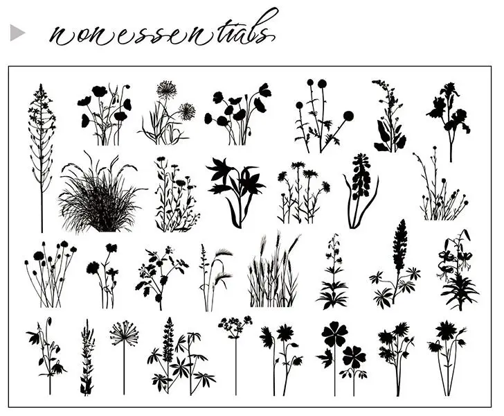 

Flowers and plants transparent Clear Silicone Stamp/Seal for DIY scrapbooking/photo album Decorative clear stamp M1083