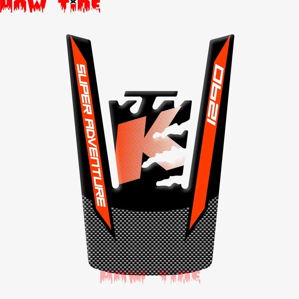 

Motorcycle Stickers Fuel Tank 3D Rubber Sticker Fishbone Protective Decals For KTM 1290 Super Adventure