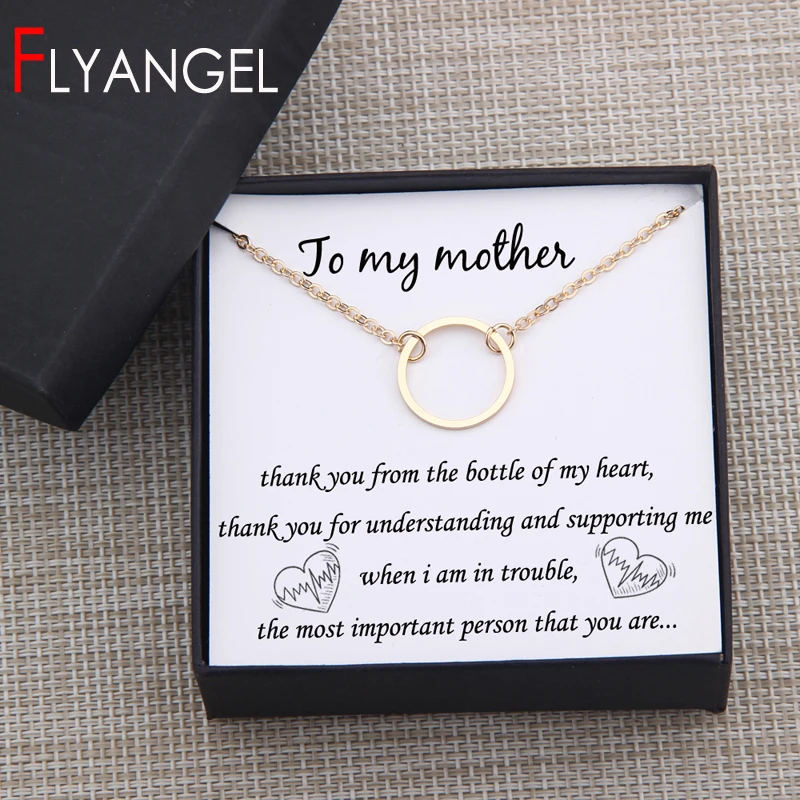 

New High Quality Nice Pendant Necklace To My Mother The Most Important Person That You Are Mom Gift Jewelry Elegance
