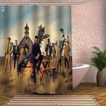 

Preacher Shower Curtain Eco-friendly Modern Fabric polyester Custom Bath Curtains Home Decor