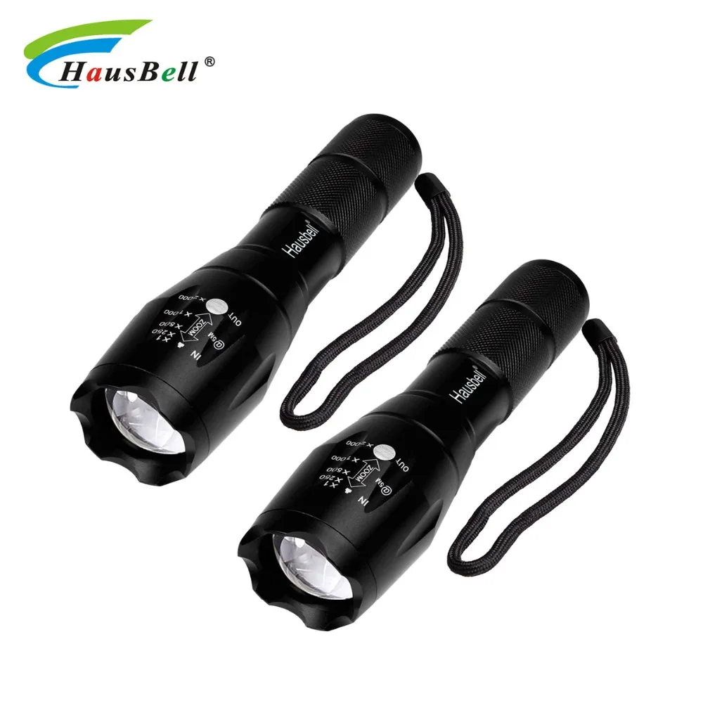 

Hausbell Mini LED T6C Flashlight Tactical Flashlight,Zoomable High Lumen Flashlights Water Resistant 5 Light Modes Cam