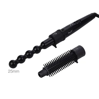

2 in 1 Hair Curlers Temperature Control Curling Wand Waver Interchangeable Parts Hair Curling Iron Tongs Set Roller Styling Tool