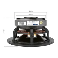 AIYIMA Audio 6.5 inch 4 8 Ohm 100W Midrange Bass Woofer Speaker  Aluminum Ceramic HIFI Bookself Loudspeaker DIY Home Theater 1PC - Image 4