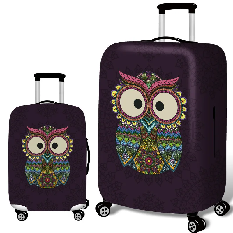 RUPUTIN Thicker 3D Travel Suitcase Protective Cover Luggage Case Elastic Luggage Dust Cover Apply To 18~32 Password Box Covers