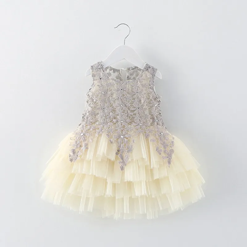 Горячая Распродажа, европейский стиль, детское модное платье принцессы с цветочным принтом, стразы, кружево, пэтчворк, сетка, От 2 до 7 лет