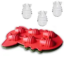 Пуля в форме холодных напитков лоток для льда кубики льда легко отпустите несколько решеток шоколад форма для льда формы силиконовые
