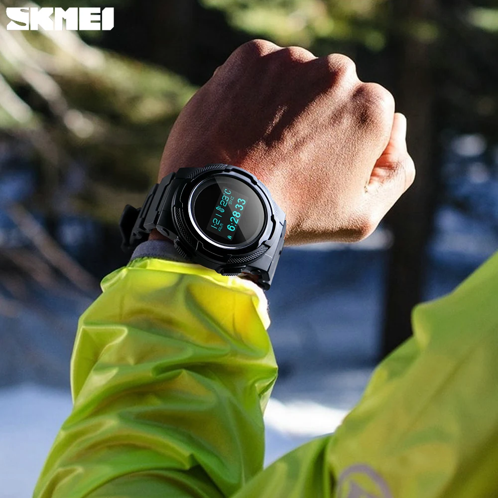 SKMEI новые спортивные Смарт часы для мужчин фитнес водонепроницаемые цифровые