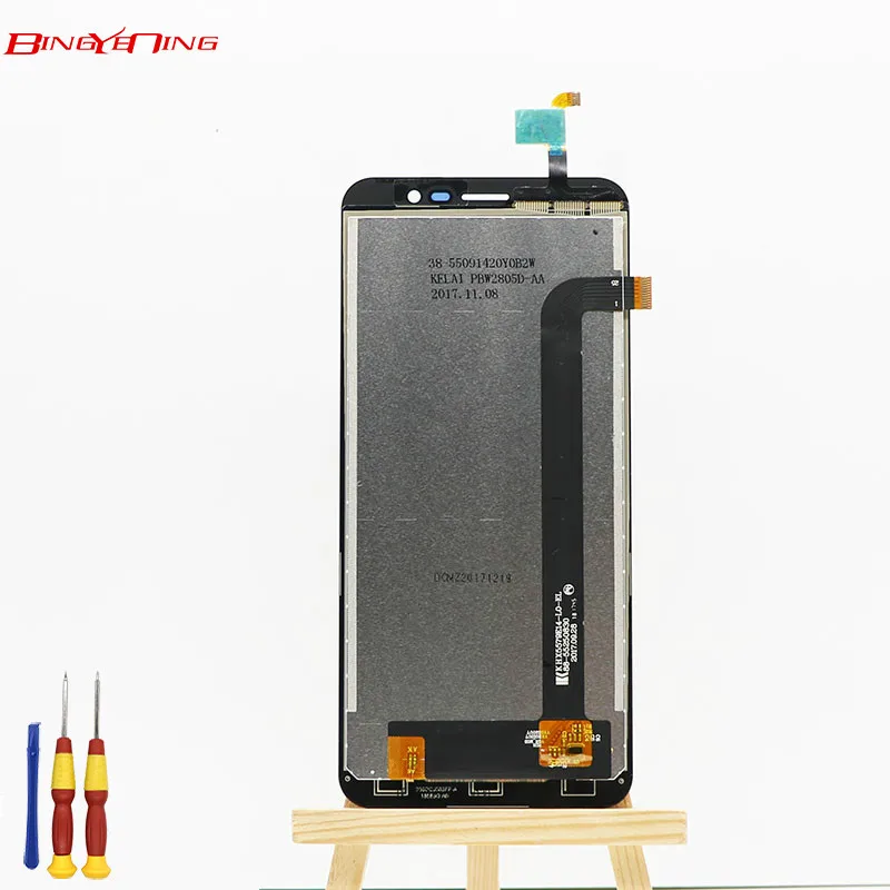 

BingYeNing New Original For Homtom S16 Touch Screen +LCD Display Assembly Replacement 5.5 inch