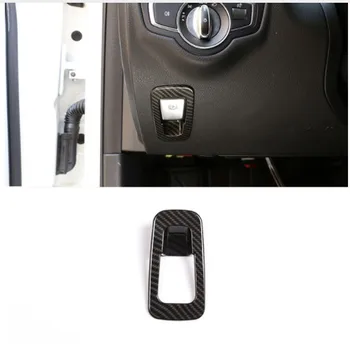 

Carbon Fiber Style ABS Electronic Handbrake Decoration Cover For Mercedes Benz W213 E GLC Class C-Class W205 2015-2017 Accessory