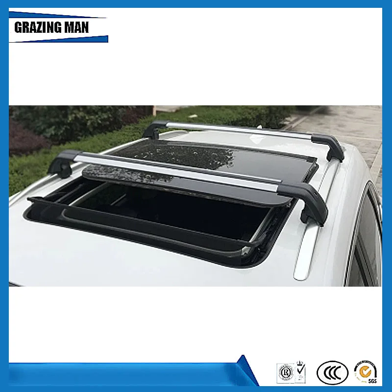 

High quality 2 PCS Aluminium alloy roof rack rail cross bar fit for Crosstour 2014 Luggage Carrier