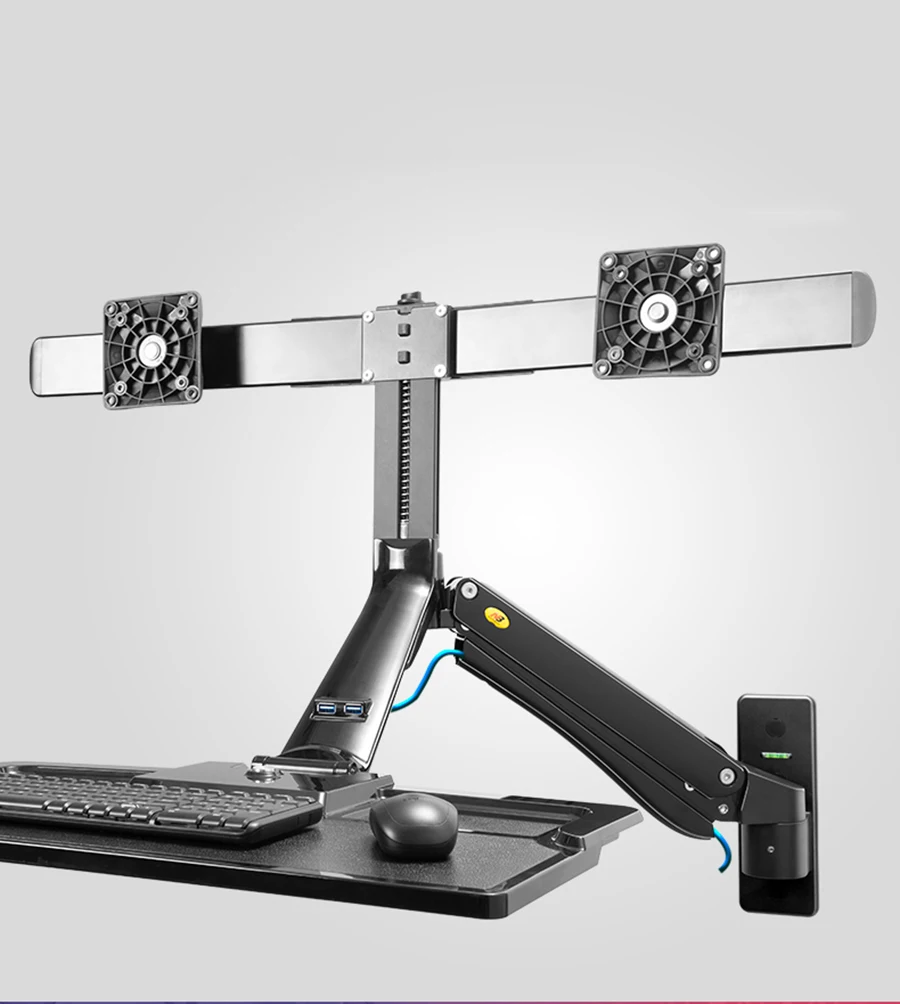 NB MC40-2A Ergonominc Sit Stand Workstation Wall