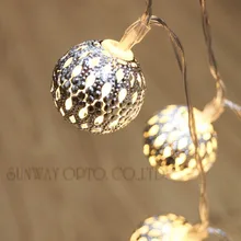 Рождество Maroq мяч сказочные огни 3,5 м 20 огней батарея работает для свадьбы Рождество вечерние декоративное освещение спальни