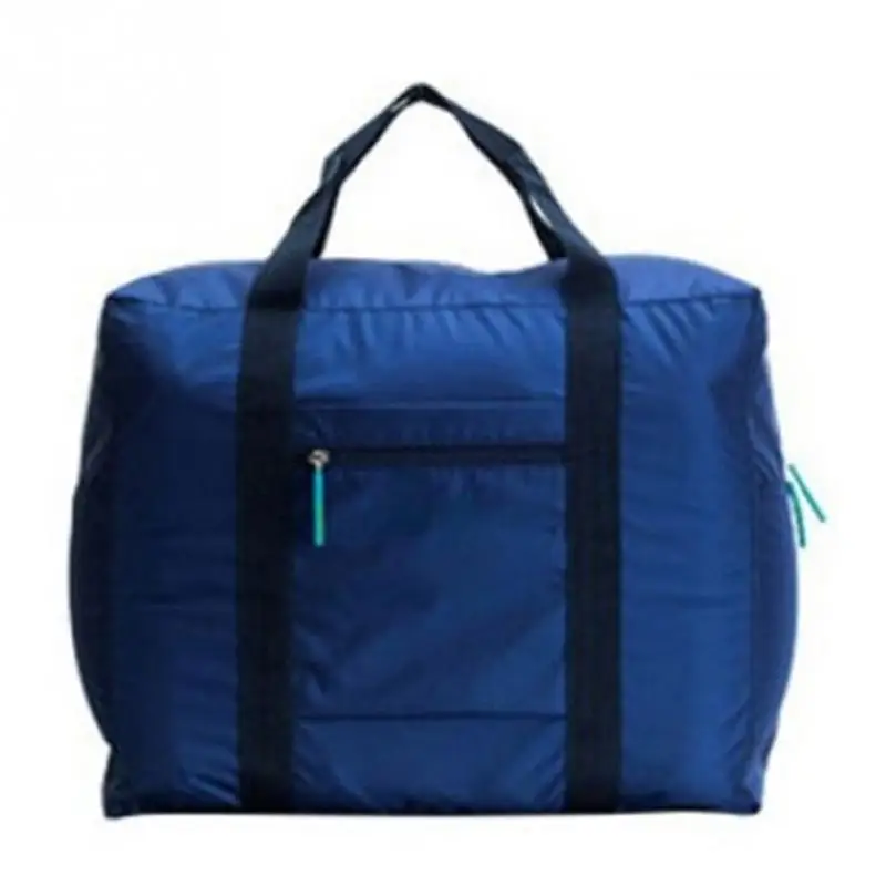 Унисекс, водонепроницаемая нейлоновая складная дорожная сумка, большая вместительность, складная дорожная сумка для багажа, одноцветная сумка для мужчин и женщин, прочная