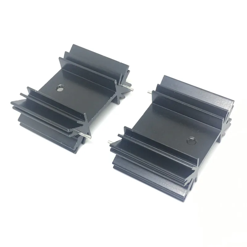 2PCS TO-247 transistor radiator MOS tube heat sink IC radiator 25X34X12MM acoustic radiator