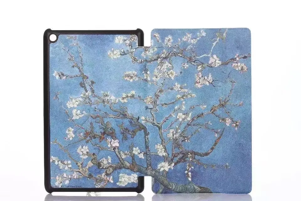 Ультратонкий чехол книжка из искусственной кожи с 3 folder Painting Folio Stand для планшета