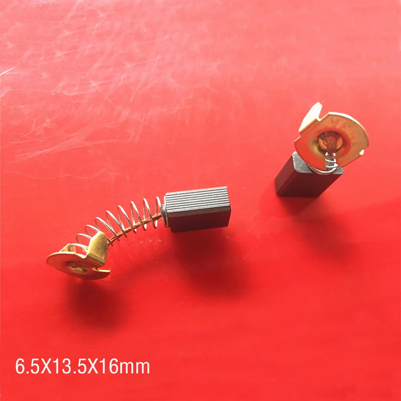 

10PCS/LOT, 6.5X13.5X16mm Carbon Brushes for CB153 A155 Circular saws, 5900 355 255 cutting machine etc,Free shipping!