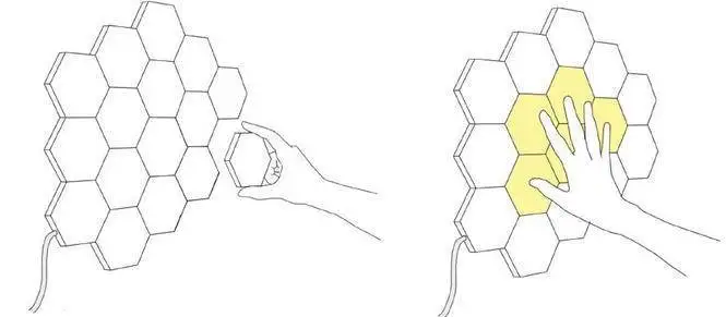 Квантовый свет 3 шт. DIY квантовые огни креативная Геометрическая сборка светодиодный ночник умный дом Alexa лампа праздник друзья подарок