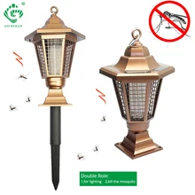 Светодиодный светильник для сада, газон, дорожка для двора, солнечная батарея, москитная убийца, лампа-диск, водонепроницаемый Спайк, наружное ландшафтное освещение