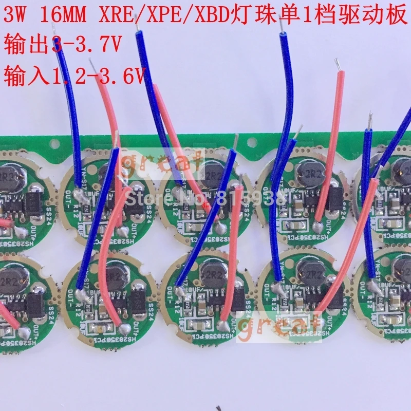1 комплект Cree XTE XT E XPE XP XPG2 XBD G2 XPE2 XB D светильник + 3 7 V 3W 16mm / 20mm драйвер режима|cree xte|bulb