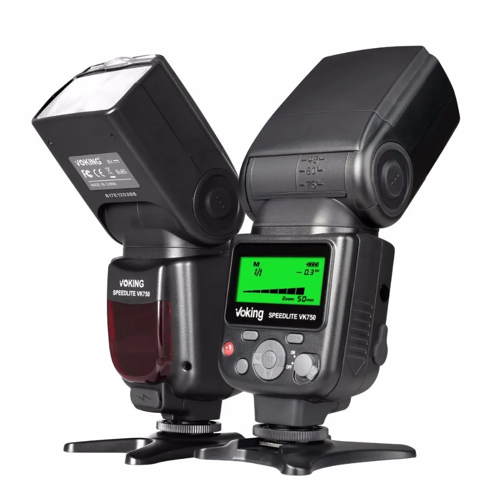 Ручная вспышка Voking VK750 Speedlite с ЖК дисплеем для Canon Nikon Panasonic Olympus Pentax и других DSLR