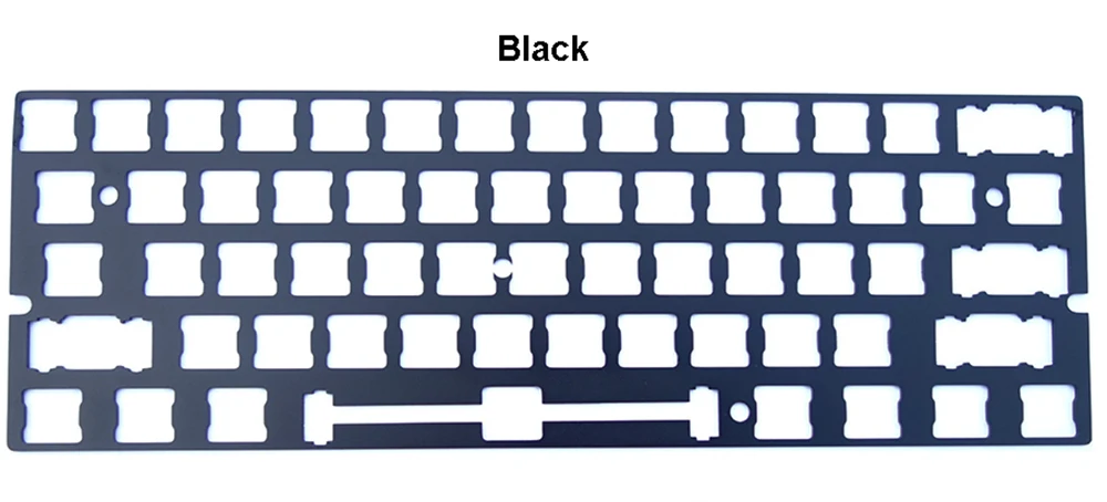 GH60 алюминиевая пластина анодированная для стабилизаторов Costar Монтажная поддержка ANSI макет для 60% механическая клавиатура DIY