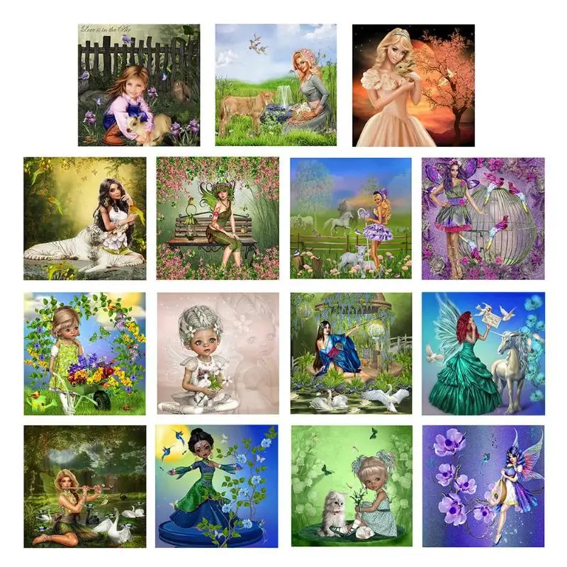 

5D DIY Full Drill Diamond Painting Girl Embroidery Craft Kit Home Wall Art for office wall handmade decor