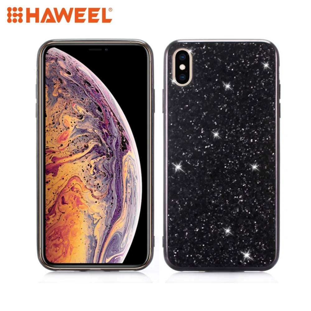 

HAWEEL Glitter Powder TPU Case for iPhone X / XS Fashion Shell Guard Cover