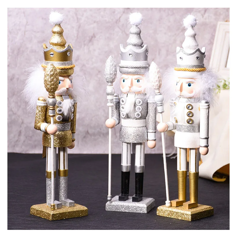 

Christmas Gift Creative Nutcracker Puppet Decoration Home Decoration Accessories Figurine Miniature New Year Birthday Wedding Gi