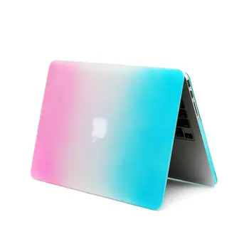 

laptop case Rainbow Hard Protector Matte Frosted Surface Cover For MacBook sleeve notbook Hard Case For Mac book without logo