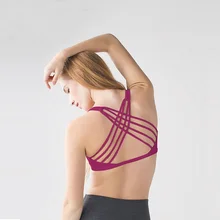 Сексуальный женский Реверсивный Бюстгалтер для йоги и бега, спортивный бандаж, топ для фитнеса, однотонное Спортивное нижнее белье для девочек и женщин