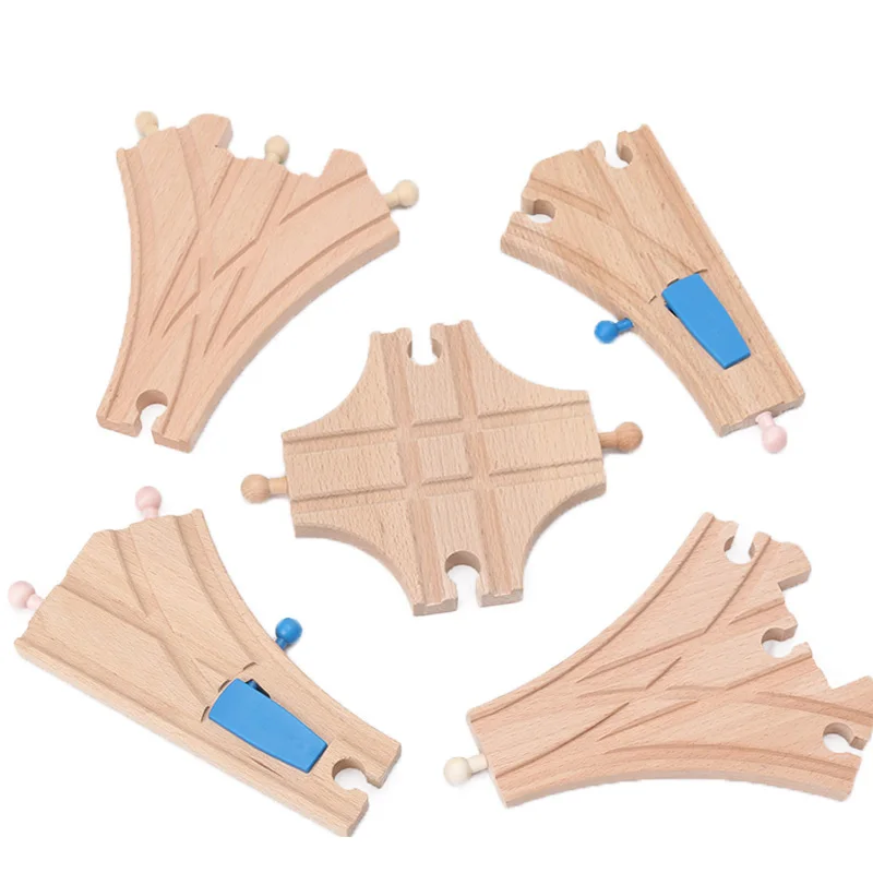 Thomas and Friends 5pcs Wooden Train Track Set Crossing Tracks