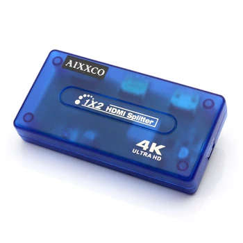 

AIXXCO HDMI Splitter 1 in 2 out HDMI Switch 4K HDMI Switcher 1x2 Adapter out Converter for PS4/3 TV Box