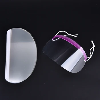 

50Pcs/Set Disposable Face Shield Hair Cutting Hairspray Face Masks For Face And Forehead Protecting Transparent Shield Coloring