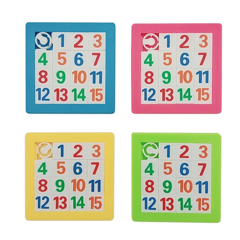 Слайд-головоломка пластиковые строительные детские развивающие игрушки цифры алфавиты обучающий пазл игры игрушки Пазлы подарок 7* 7cm3D