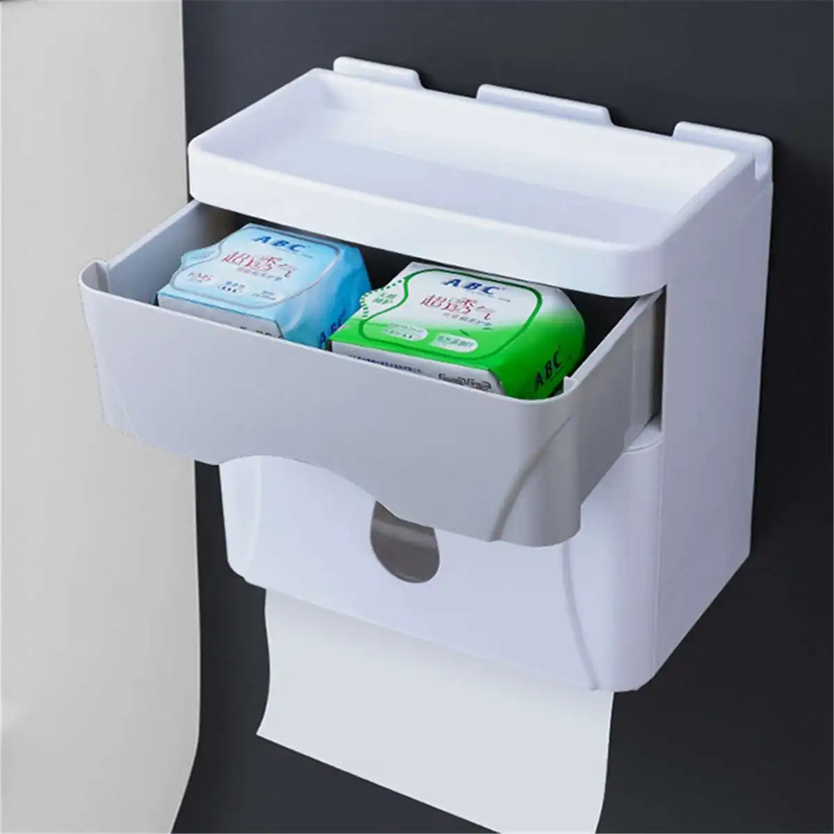 Дырокол-Бесплатные рулонные бумажные трубки многофункциональный держатель туалетной бумаги для ванной комнаты место мобильного телефона