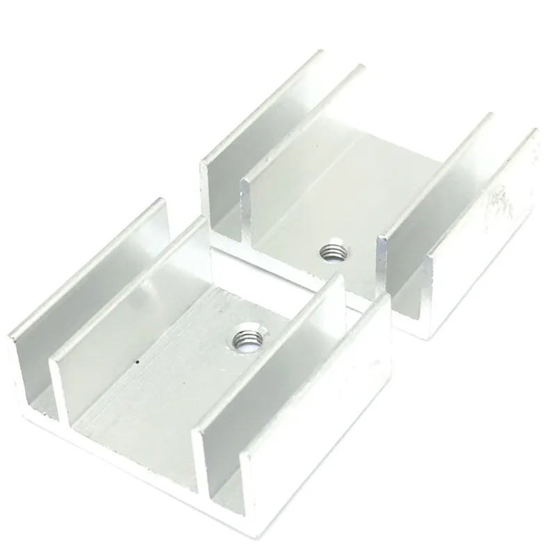 Free Shipping Wholesale 100PCS high quality aluminum heatsink Diode 20X24X10MM Transistor heatsink silver ic chipset heatsink 4