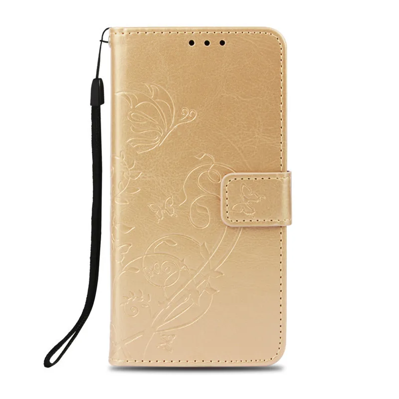 Для LG K7 роскошный флип тисненый кожаный чехол-подставка для LG K7 X210 X210DS MS330/Tribute 5 LS675 Чехол-книжка для сотового телефона - Цвет: Gold