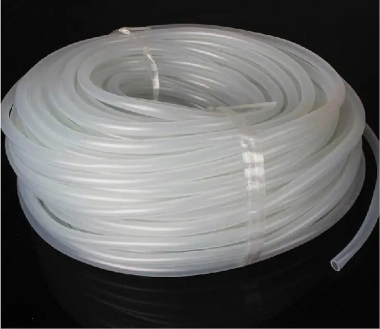 OD 1-8mm flexible Tube silicone Cecilie Color : 0.5x1.5mm 5M Cecilie 5M de qualité alimentaire silice Capillaire silicone transparent tuyau en caoutchouc de silicone fine tuyau souple 0.5-4mm 