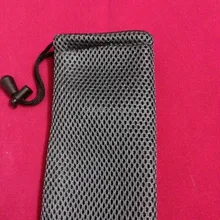 100 шт./партия,, сетчатые ювелирные украшения, сетчатый Подарочный мешочек, сетчатый мешочек сумка со шнурками сумка PSP, Подарочная сумка на заказ и опт