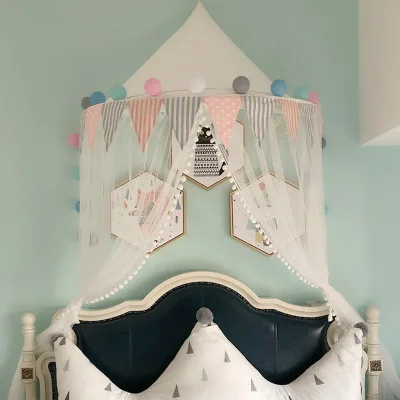  baby mosquito net Summer Mesh Dome Bedroom Curtain Nets Newborn Infants Portable Canopy Kids Bedroo - 33037229935