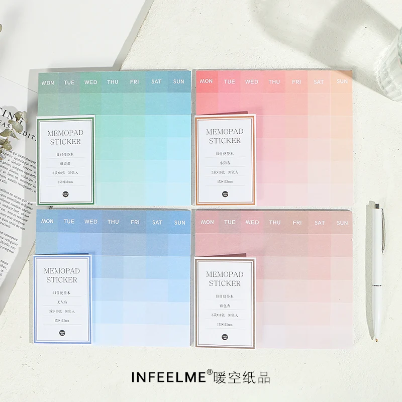 

20 set/lot Memo Pads Sticky Notes Daily payment series diary Scrapbooking Stickers Office School stationery Notepad