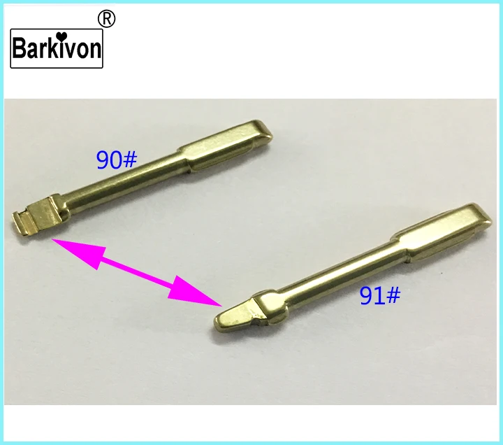 Barkivon 90#91# Флип обложка сменная латунь НЕОБРАБОТАННАЯ Заготовка ключа для Ford Mondeo ключи для Jaguar blade