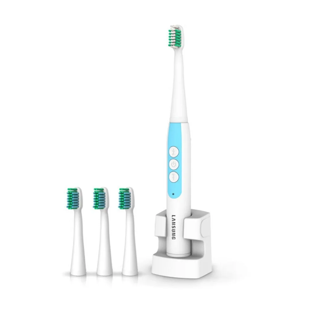 

Wireless Induction Charging Ultrasonic Electric Toothbrush Waterproof Oral Hygiene Portable Electric Teeth Brush With 4 Head