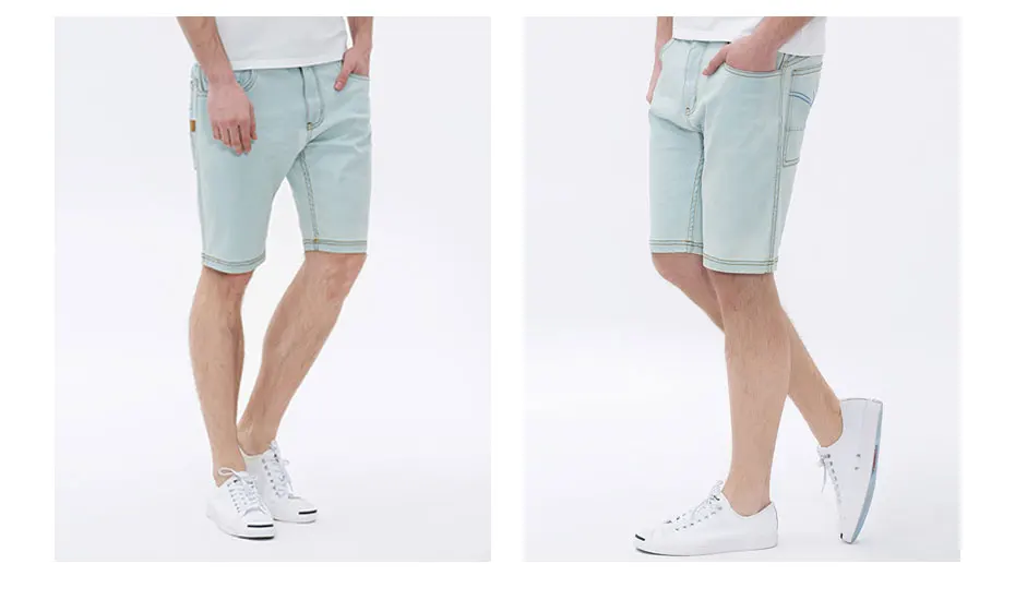 Markless Джинсовые шорты для Для мужчин лето-осень мужской голубой Шорты для женщин дышащий анти-чувствительный человек короткие штаны модные