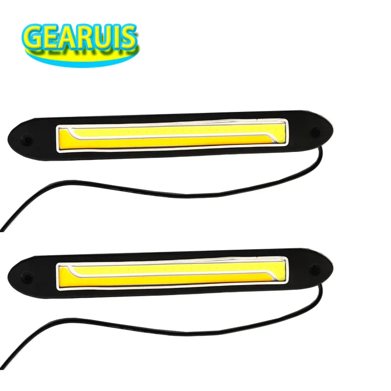 

High power 1sets White CAR DRL COB Dual color led 26mm Car Auto Light Daytime Running turn signal lights white to amber