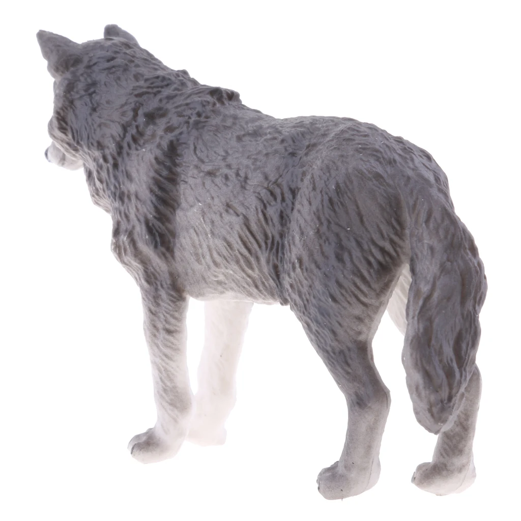 2 pcs Realistic Hunting Wolf Model, Animal Action Figures Science & Nature Toys for Children