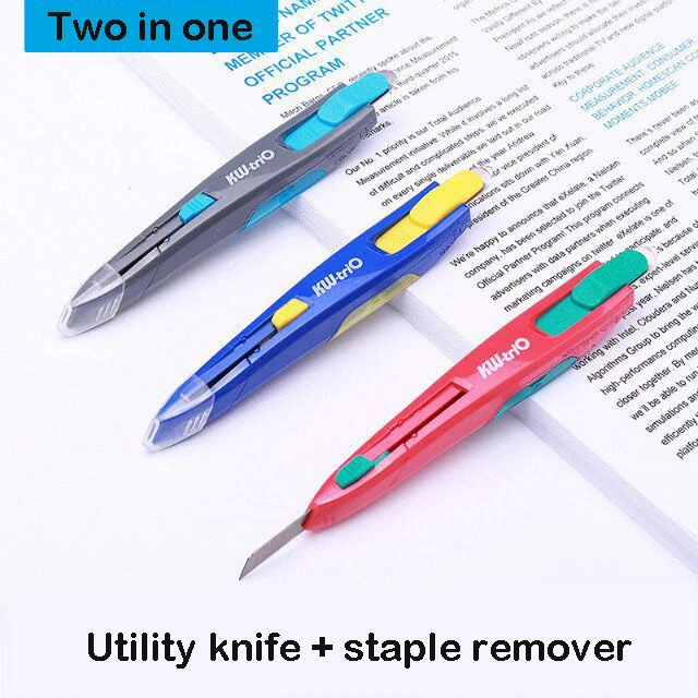 

2 In1 Staple Remover Removing Tool 150mm Staple RemoverStapeler Remover Upholstery Tools Multi-function Utility Knife