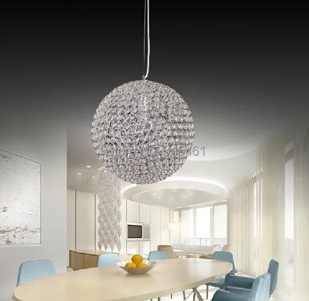 

Modern Lighting- Crystal Pendant Lights Minimalist living room/bedroom/dining room/hallway lighting K9 crystal ball Pendant Lamp