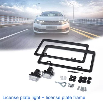 

2018 One Set License Plate Light +Frame Replacement Kit Compatible with Citroen 307 CSL88