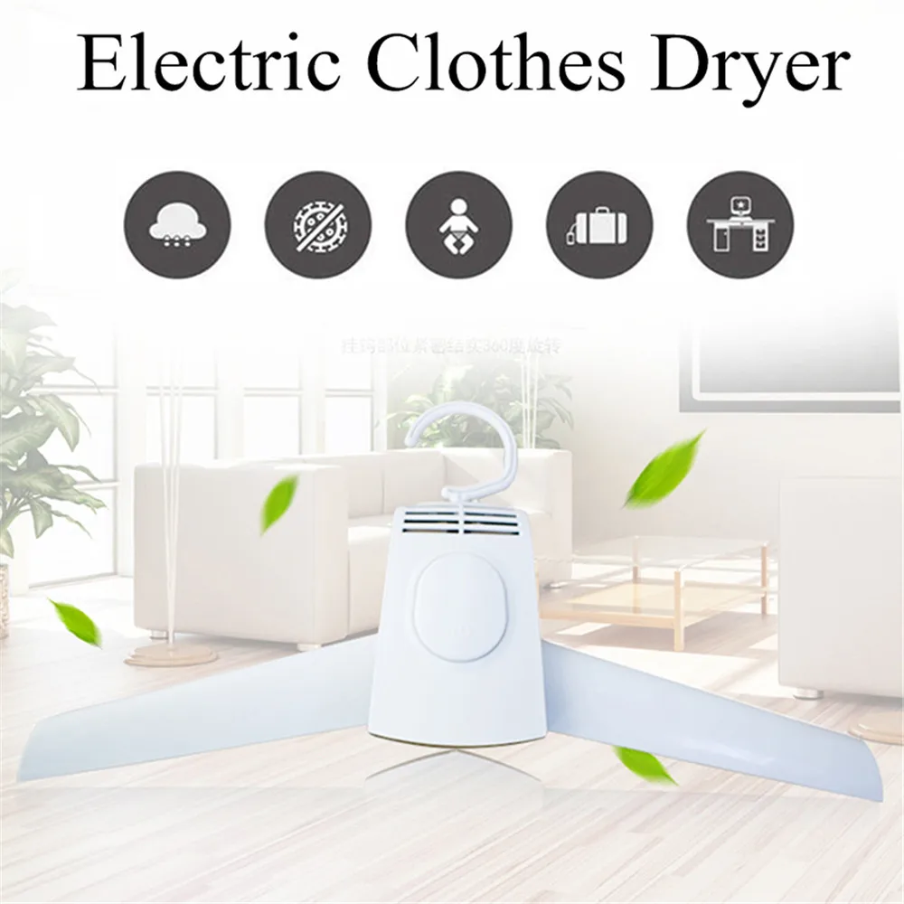 

150W Portable Electric Clothes Dryer Outdoor Travel Damp Weather Clothing Shoes Quick Drying Hanger Rack Machine For Laundry